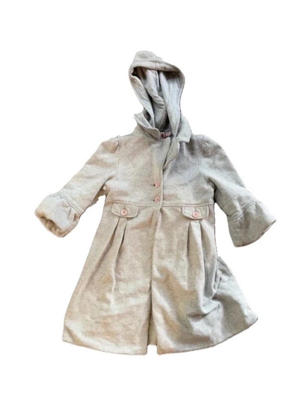 Juicy Couture Junior VTG Y2K Grey Hooded Coat